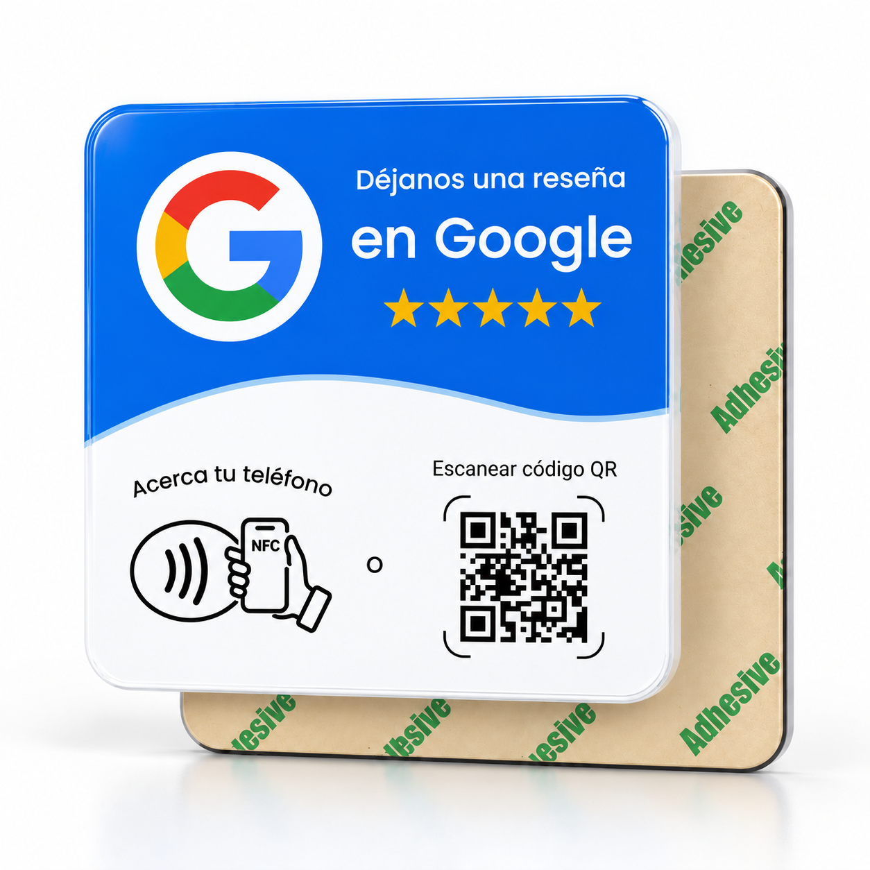 Placa NFC de KAIZO para dejar reseñas en Google