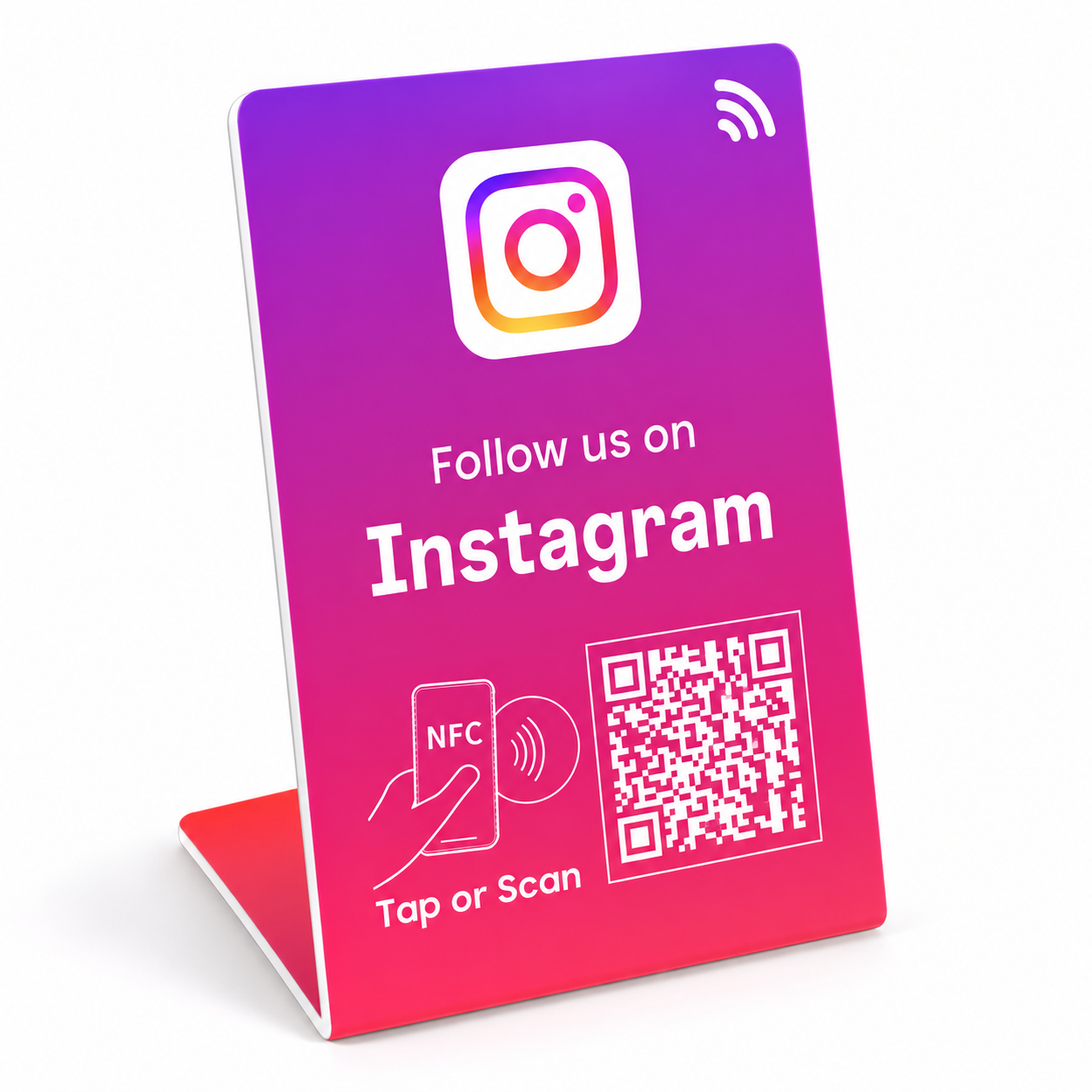 Placa NFC de KAIZO para seguirte en Instagram